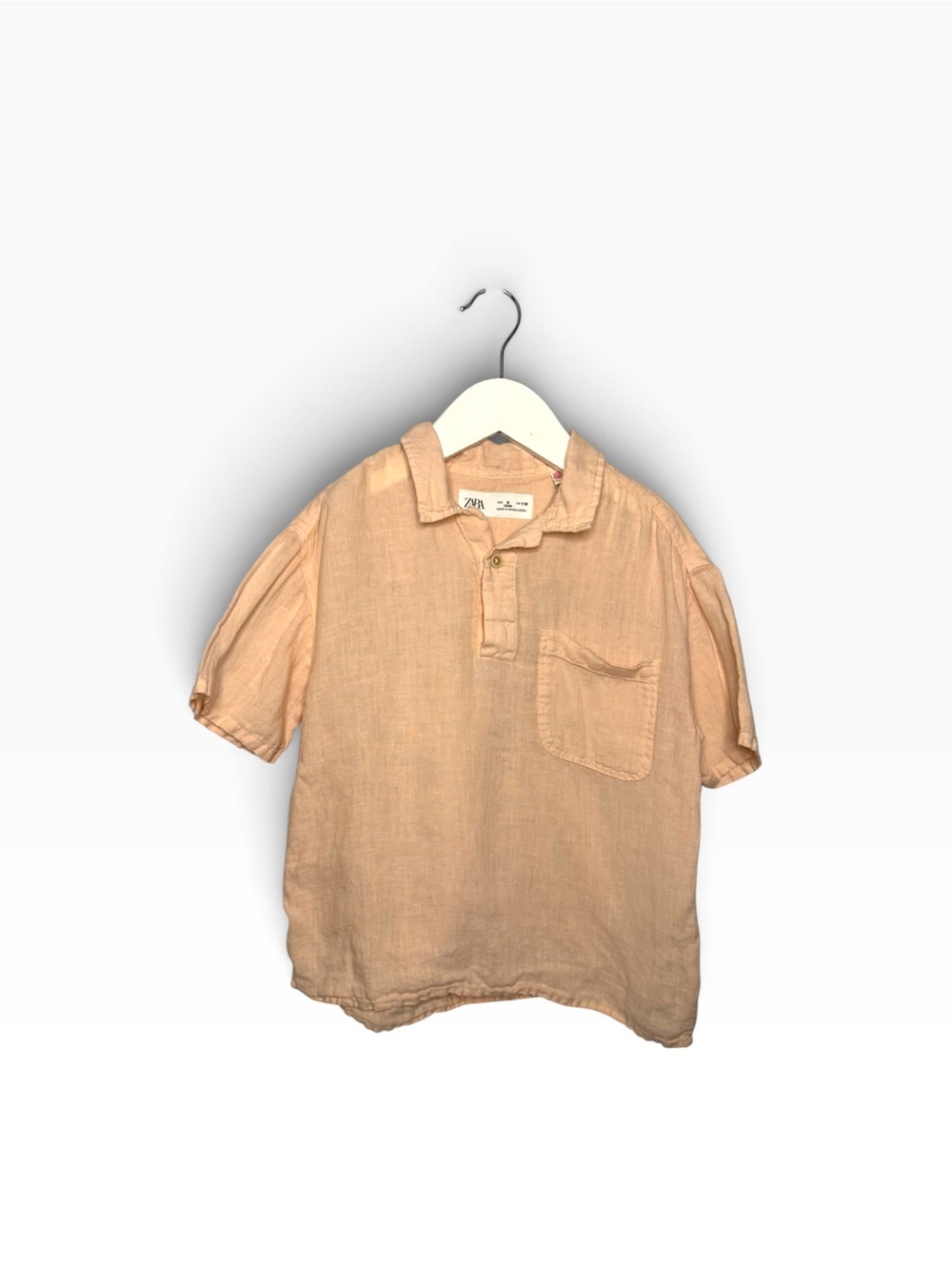 ⭐️ 5/$30 Zara Kids Linen Shirt size 6